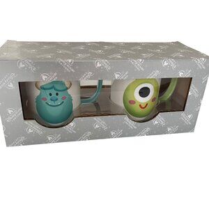 Disney Parks Shanghai Monsters Inc Sulley Mike Wazowski So Cute Ceramic Mug Set